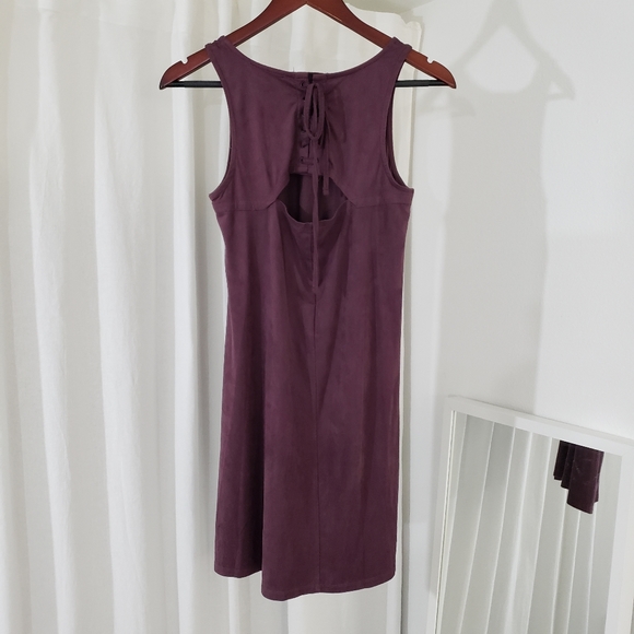 Pink Republic Sleeveless Mini Dress in Maroon Red “Suede” Junior's Size XL - Picture 2 of 3
